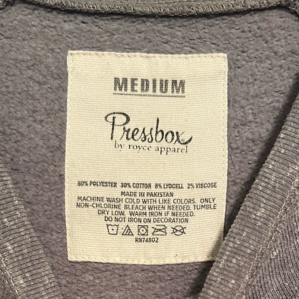 Pressbox Gray and Orange Auburn Tigers Crewneck Sweatshirt - Picture 2 of 2